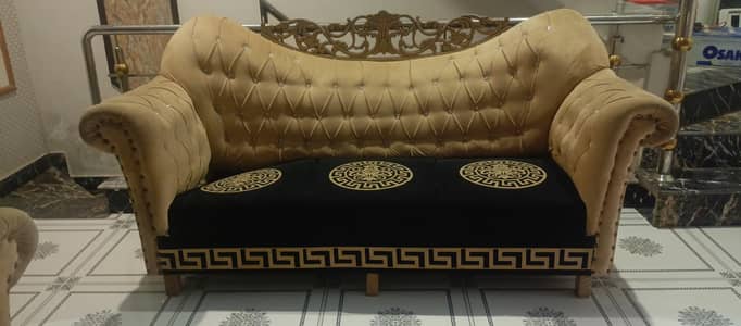 Complete Jahaz furniture set for sale - Bed, Wardrobe, sofa