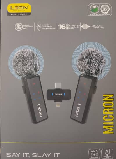 Login Micron Microphones for sale. . . just box opened, not used