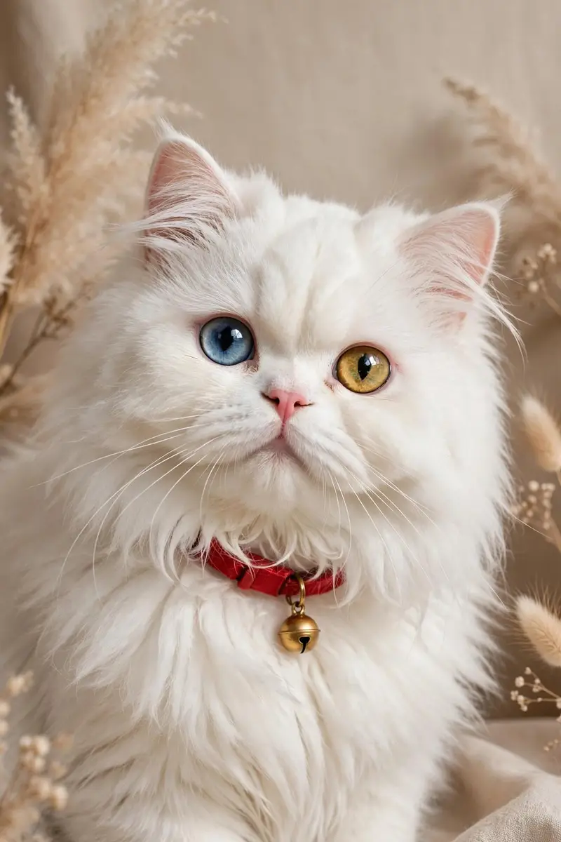 rare odd eyes Persian cat — photo 3