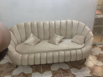 7 seater sofa set in beautiful faun color