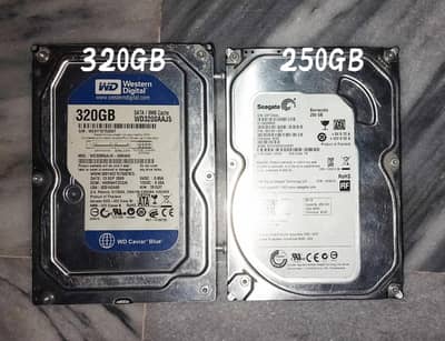 COMPUTER HARD 320/250GB   1950/1750