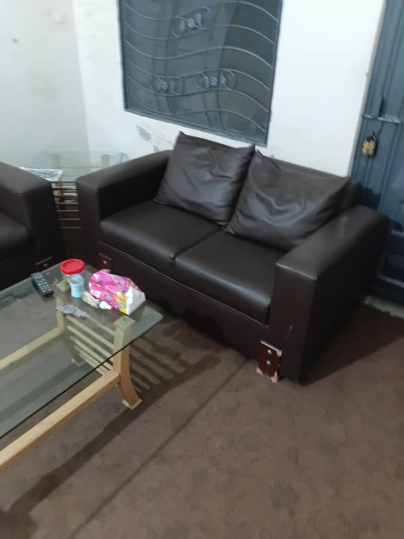 black sofa set 3