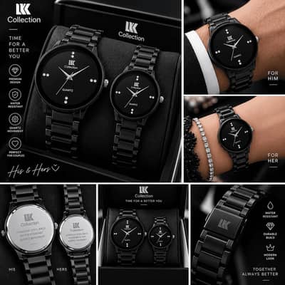 COUPLE Black Yin & Yang Watch