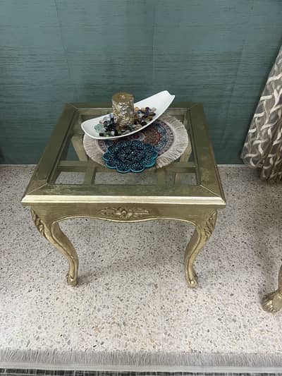 Center table with 2 side tables