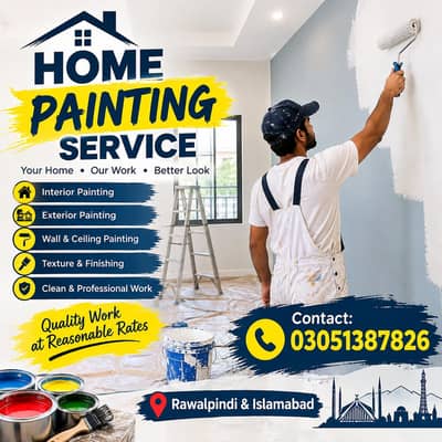 Home painting service in Rawalpindi &islambad interior&exteriorpainter