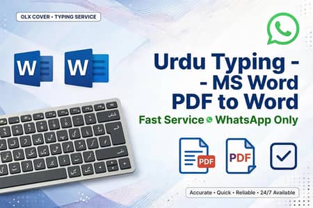 Fast Urdu Typing - MS Word - 150 Rs Per Page