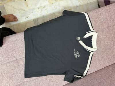 collar style T shirt ( dark green colour ) large size