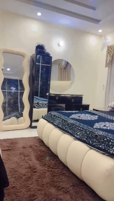 Bubble Bed in bookle Fabric