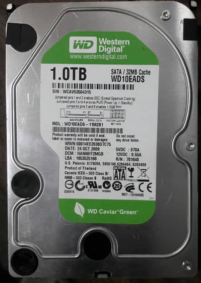 Western Digital (WD) 1TB hard disk