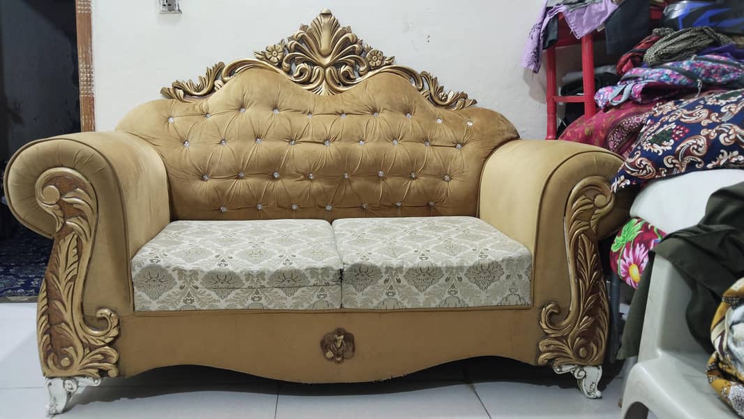 bed without side table 2 seater sofa 3