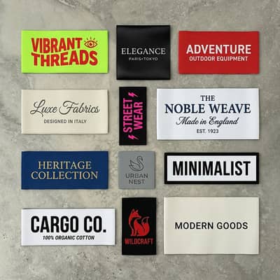 Premium Woven Labels at Lowest Prices | Sialkot Garment Suppliers