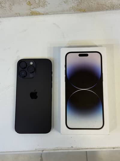 iPhone 14 Pro Max 256gb pta 89 bh with 10/9.5 condition waterpack: