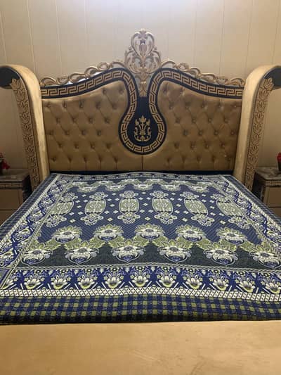 Double King Size bed with storage box