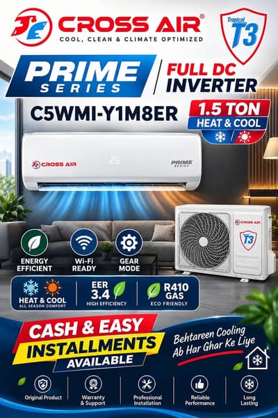 Ac 1.5 ton Cross Air (cash & instalment)