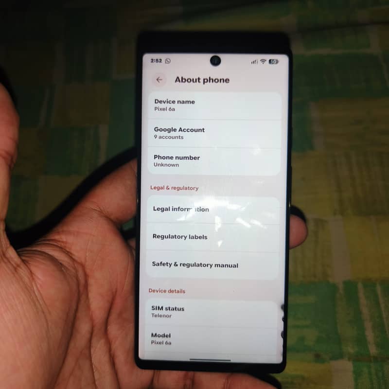 Google Pixel 6a 7