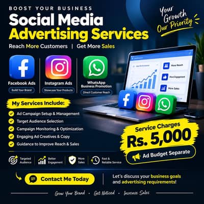 Professional Facebook, Instagram & WhatsApp Ads Service