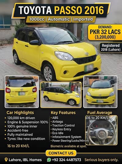Toyota Passo 2016