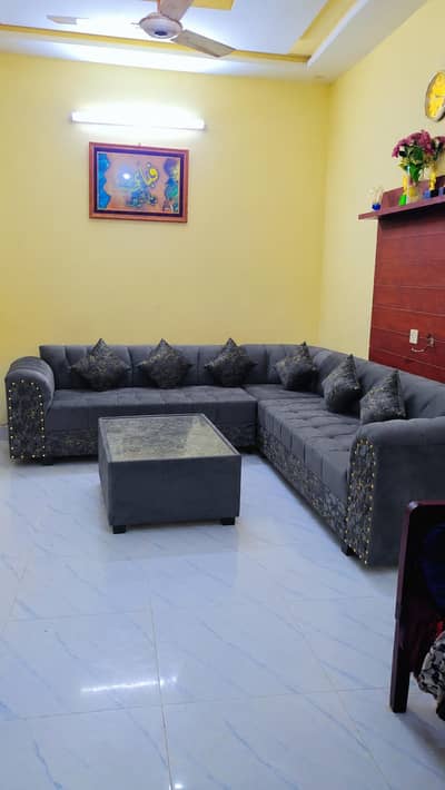 SOFA L SHAPE 7 SEATER WITH TABLE BRAND NEW 03281010987