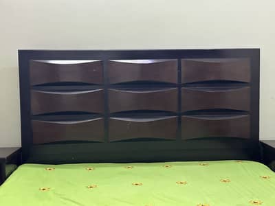Bed and side tables
