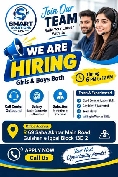 Hiring Call center agent's