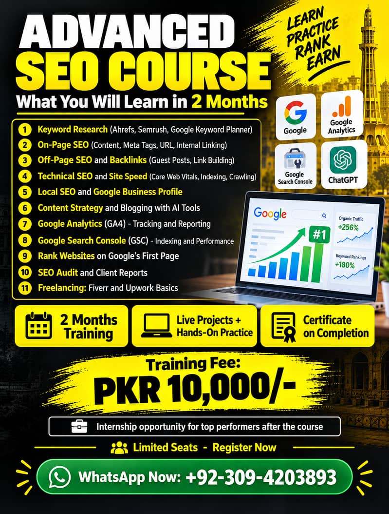 SEO Internship Program | Learn, Practice and Get Hired 0