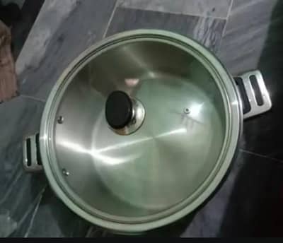 two stainless steel and two silver steel Handies