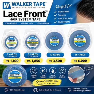 Walker Tape Lace Front Hair System Tape 3, 12 & 36 Yards