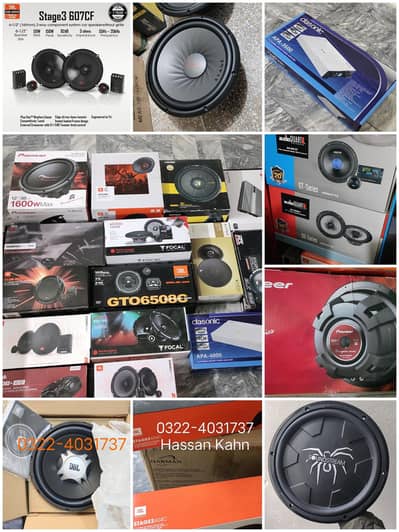 Branded Amplifier speaker woofer bass tube subwoofer etc