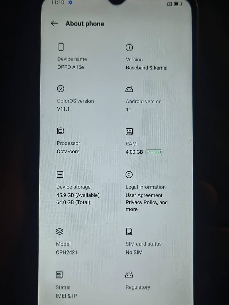 OPPO A16e 0