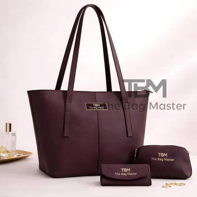 Tote shoulder bag set 3pc