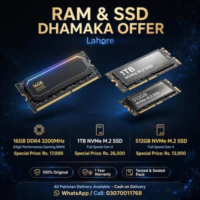 16GB DDR 3200MHZ, 1TB NVM2, 500GB NVM2 100 PERCENT health