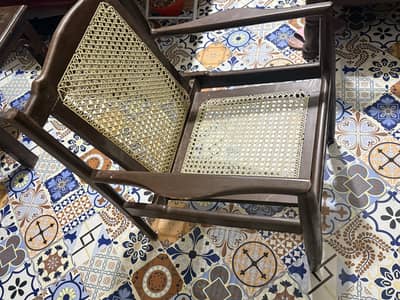 Brand new chairs with no damage to the wood or any handles