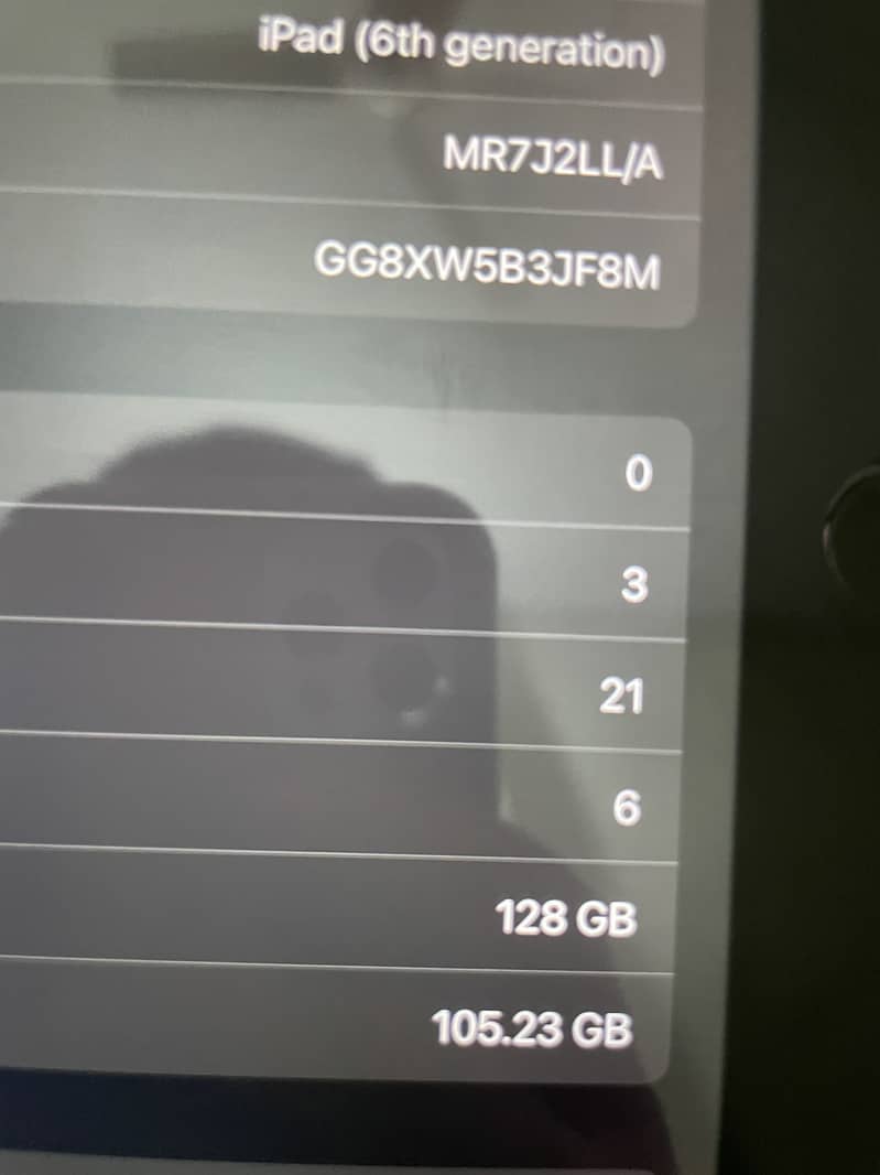 Ipad 6th generation 128 7
