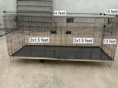 1 Metal Wire Folding Cage For Sale | 9/10 Condition