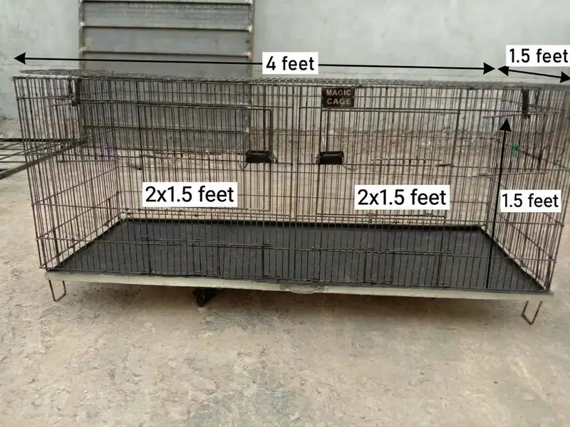 4 Metal Wire Folding Cages For Sale | 9/10 Condition — photo 2