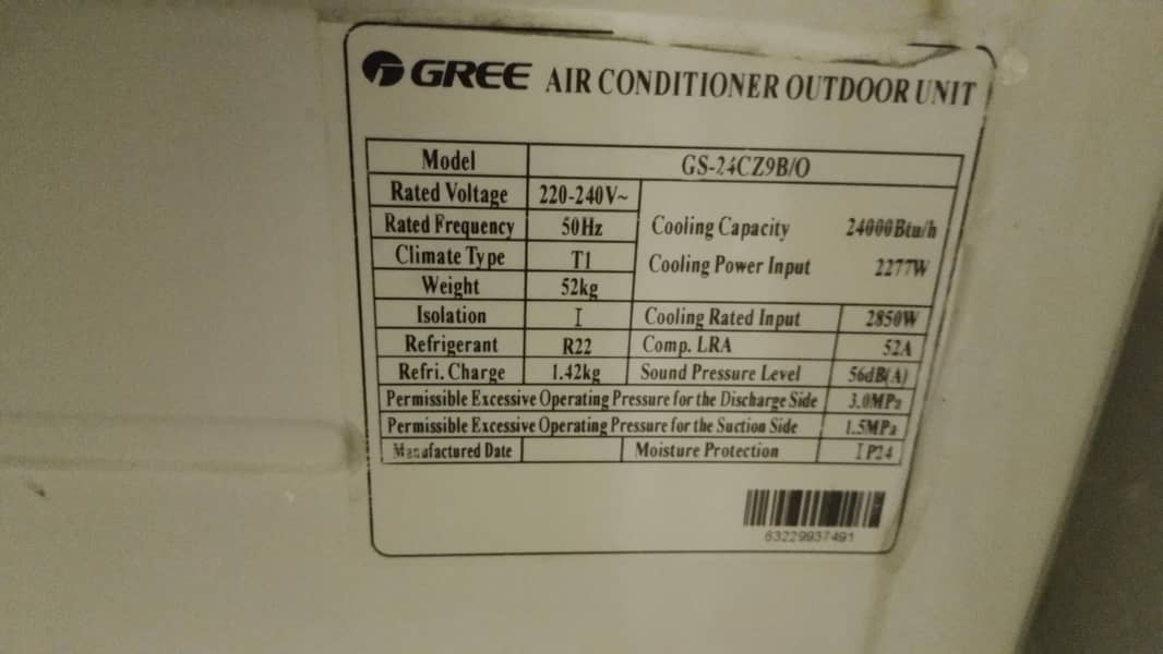 2ton gree cabnet 3