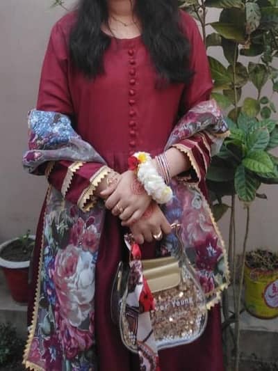 branded 3 piece silk maxi with purse