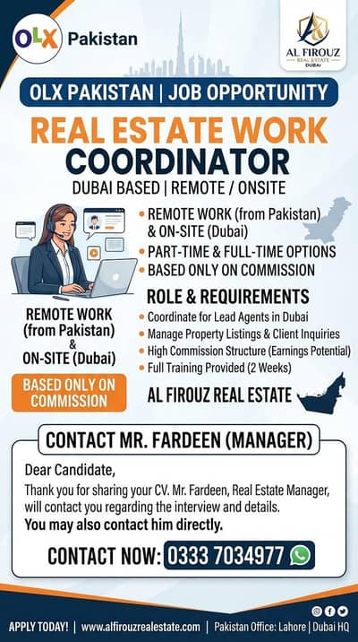 staff sale required sale cordinater sale manager team leader comission