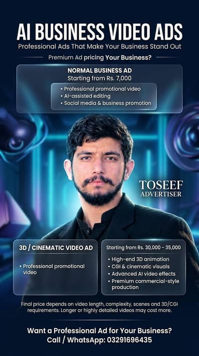 AI Video Advertising Service | Professional Business Ads