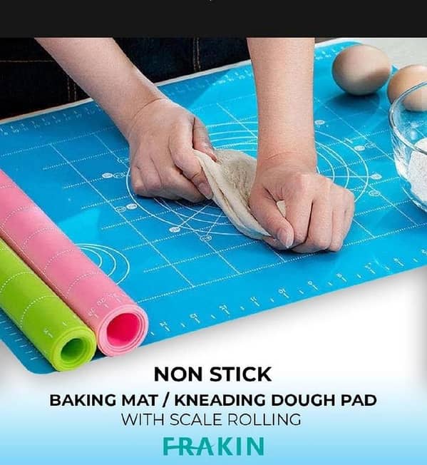 T  Larger than normal kitchen baking mat for rolling rotis, cakes, and pastries