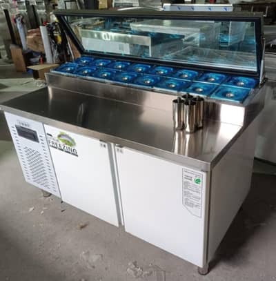 Pizza Preptable/Conveyor Belt Pizza Oven/Deck Pizza Oven/Dough Machine