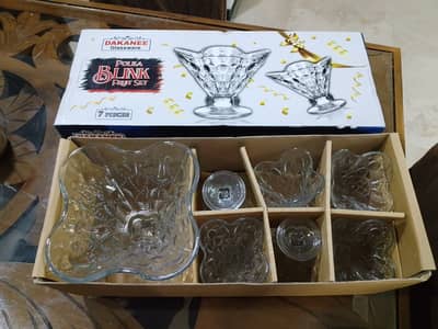 DAKANEE GLASSWARE.    Polka Blink  FRUIT SET