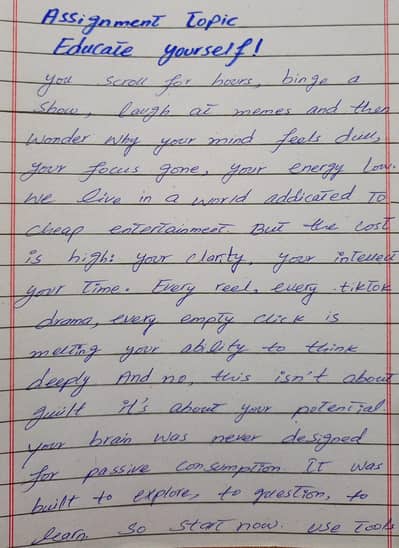Assignment writing