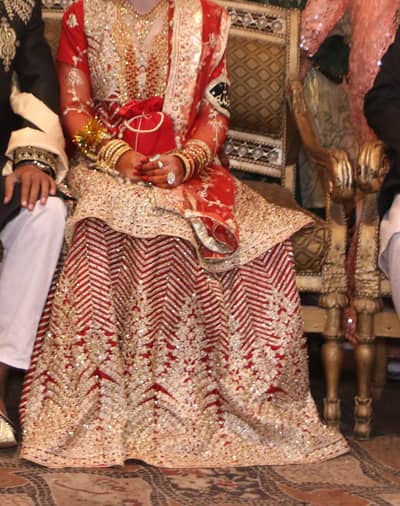 bridal Lehenga size medium -1 time used ,Rawalpindi  urgent for sale