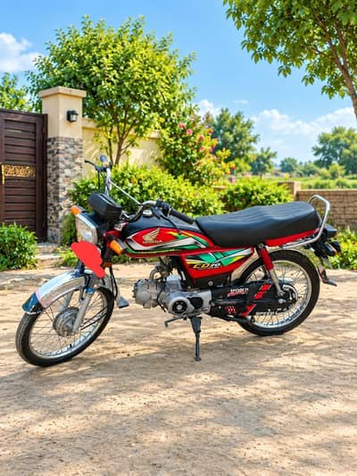 Honda CD 70 Red Colour