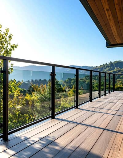 Railing Glass/ Terrace glass railing /Aluminium Window / Glass Railing