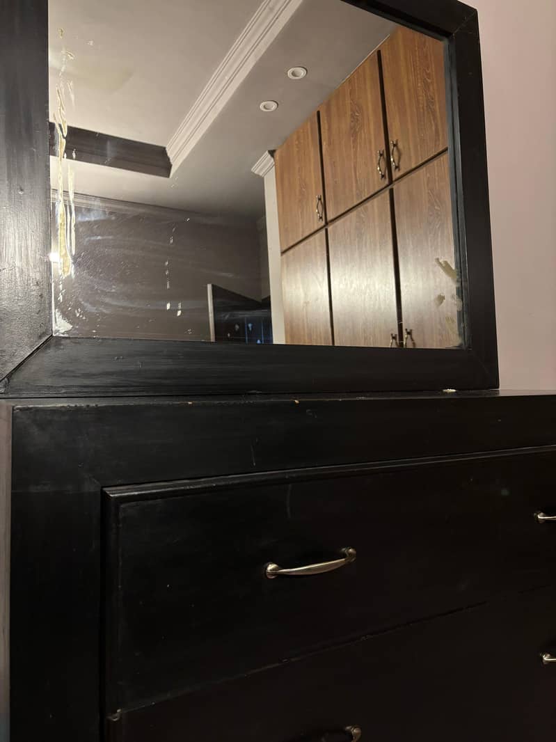 Single Bed Set with Side Table & Dressing Table with Mirror 2