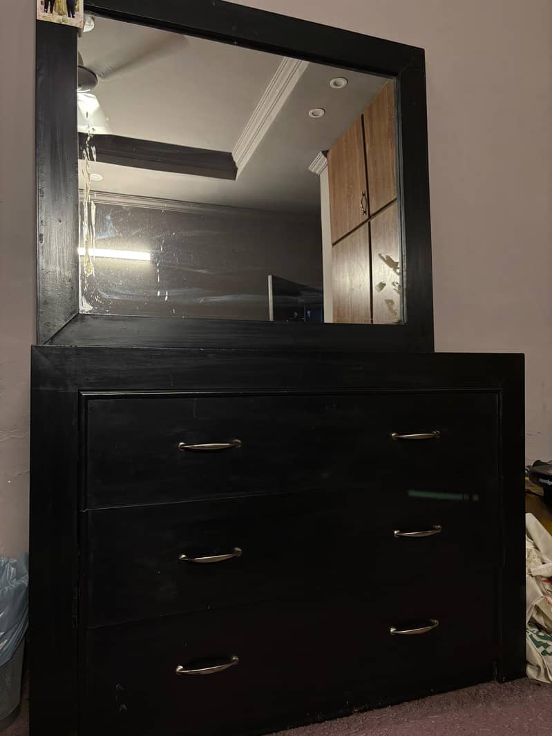 Single Bed Set with Side Table & Dressing Table with Mirror 5