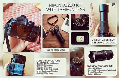 Nikon d3200 camera