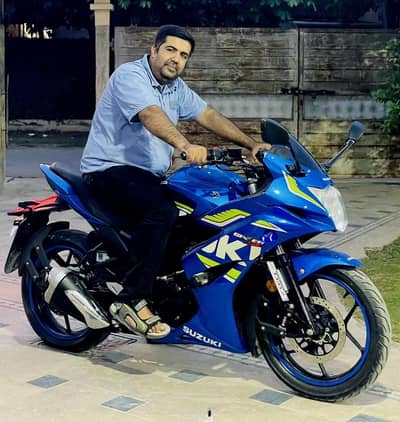 Suzuki 150 Gixxer like brand New Golden Single digits number 5